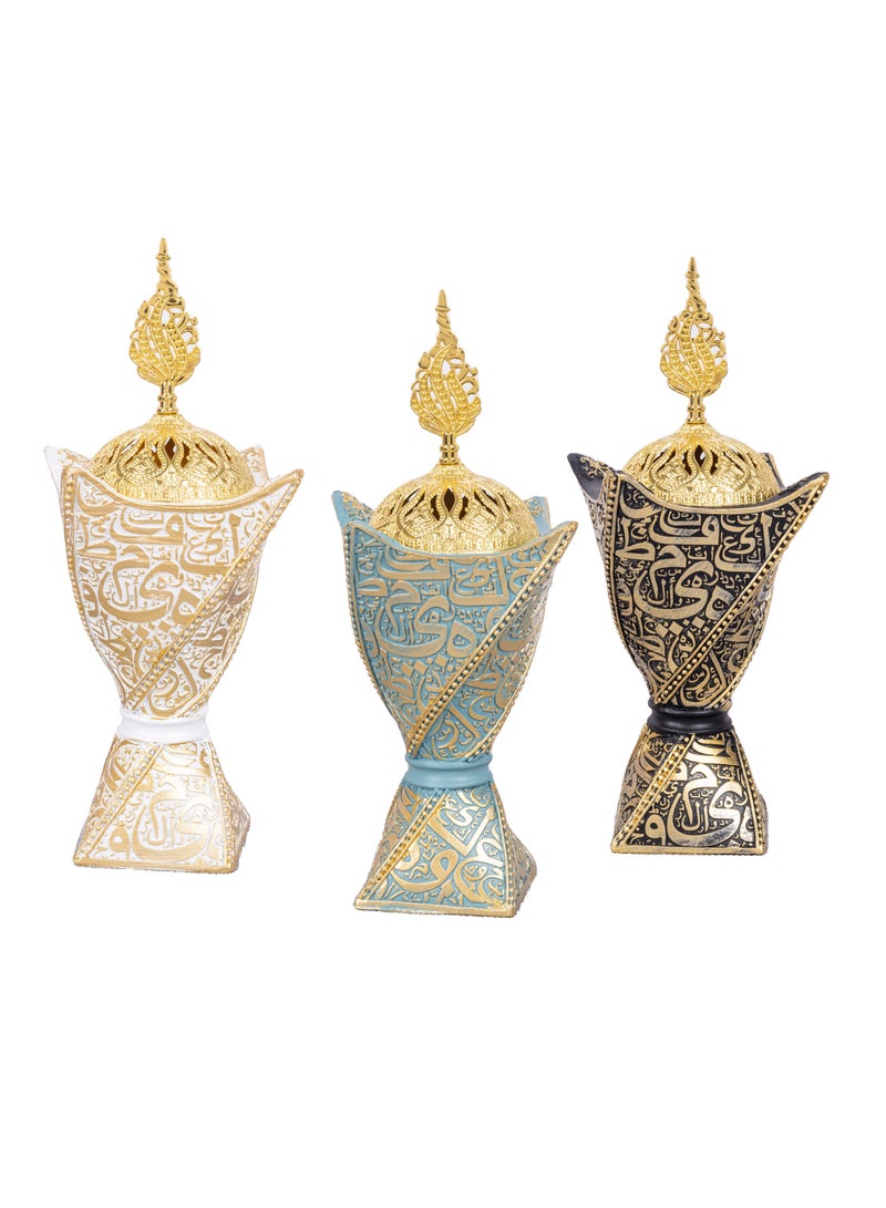 ba9ma Arabic style ba9ma incense burner, porcelain home incense burner, exquisite home incense burner - Image 3