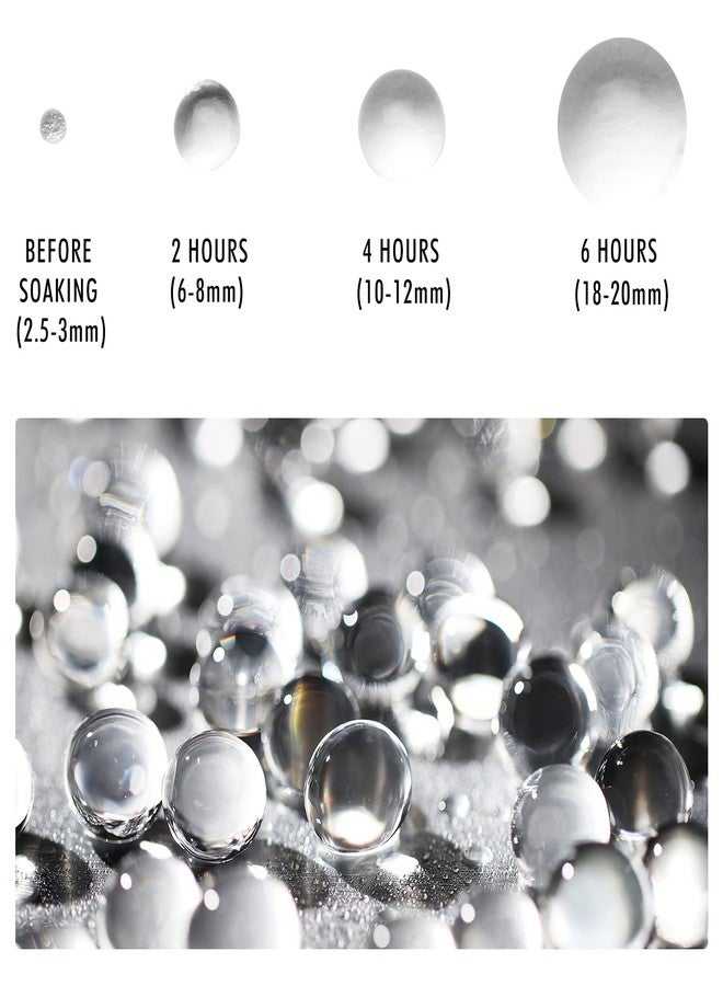 NOTCHIS 140,000 Clear Water Gel Beads for Vases, Transparent Water Gel Beads for Vase Filler, Candles, Wedding Centerpiece Floral Decorations - Image 2
