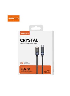 Recci Crystal Fast charging Cable USB-C to Lightning 1.2m
