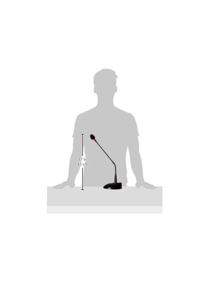 erorex Commercial Audio Desktop Paging Microphone with On/Off Button (No Logo),Black - Image 5