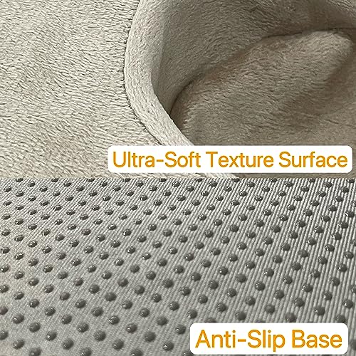 Xchouxer Couch and Bed Cup Holder Pillow, Sofa Organizer Caddy for Drinks, Remotes, Phones, Snacks (Beige) - Image 5
