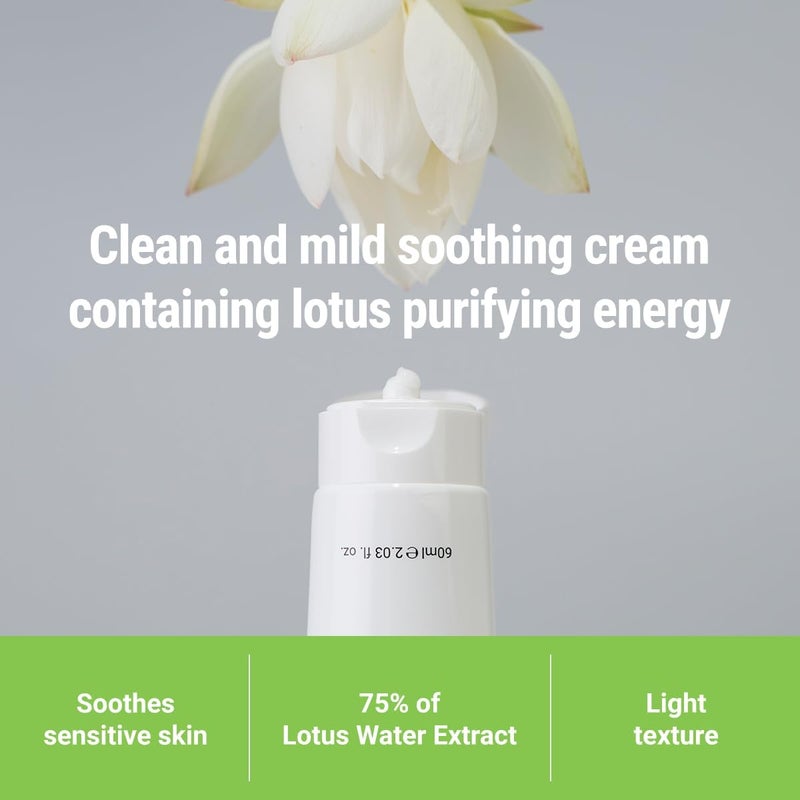 ROVECTIN Calming Lotus Water Cream (2.1 fl.oz, 60ml) Moisturizer + Aqua Cleansing Gel (5.9 fl. oz, 175ml) pH| Bundle [2 Pack] - Image 5