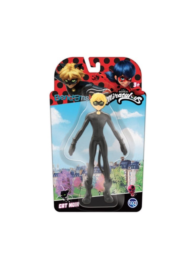 CAPCOM Bend-Ems Miraculous Bendable Cat Noir Toy 