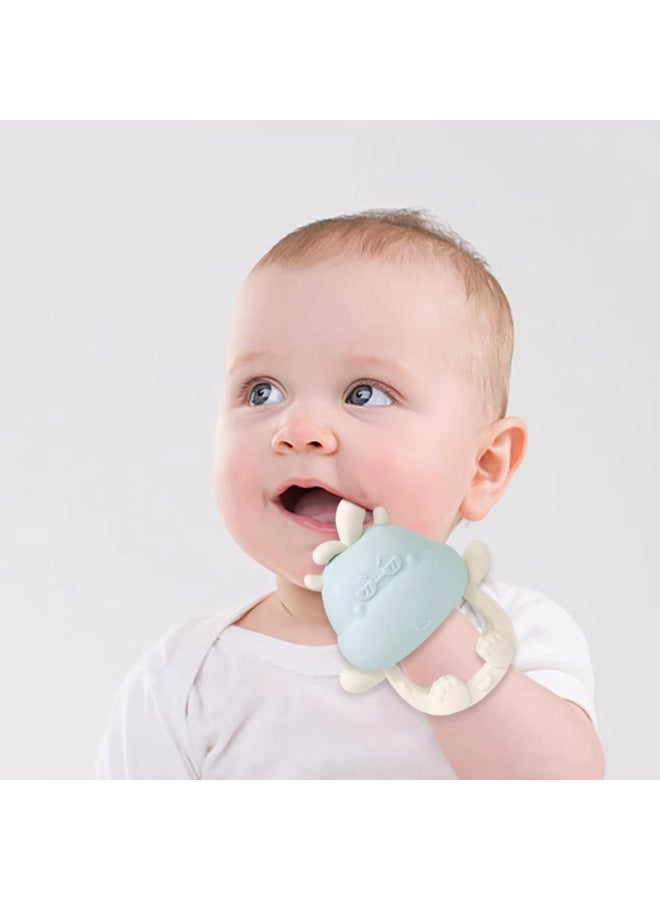 Baby Hand Guard Gum Silicone Teething Toy Neonatal Pacifier Anti-eating Hand-mouth Desire Period 0-6 Month Soothing Gum-Color:Hippopotamus Hand Teether Toy (storage Box Included) - Image 3