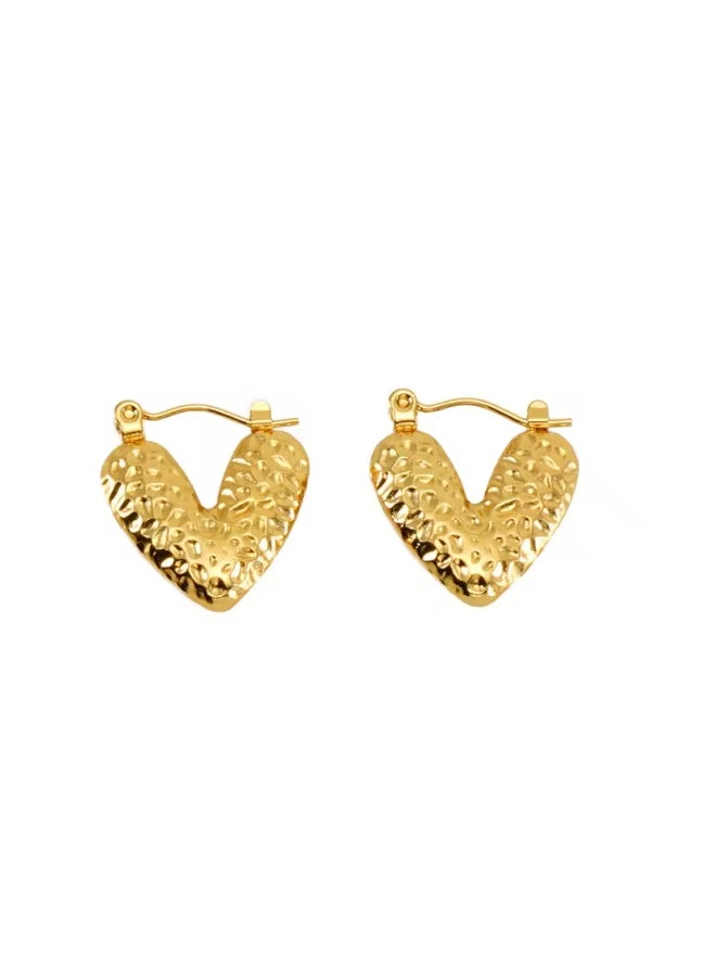 Amore Heart-Shaped Earrings for Women and Girls – Elegant & Stylish Stud Earrings – Lightweight, Hypoallergenic Jewelry for Daily & Special Occasions - Image 1