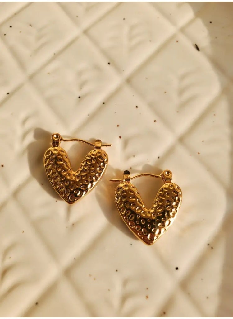 Amore Heart-Shaped Earrings for Women and Girls – Elegant & Stylish Stud Earrings – Lightweight, Hypoallergenic Jewelry for Daily & Special Occasions - Image 2