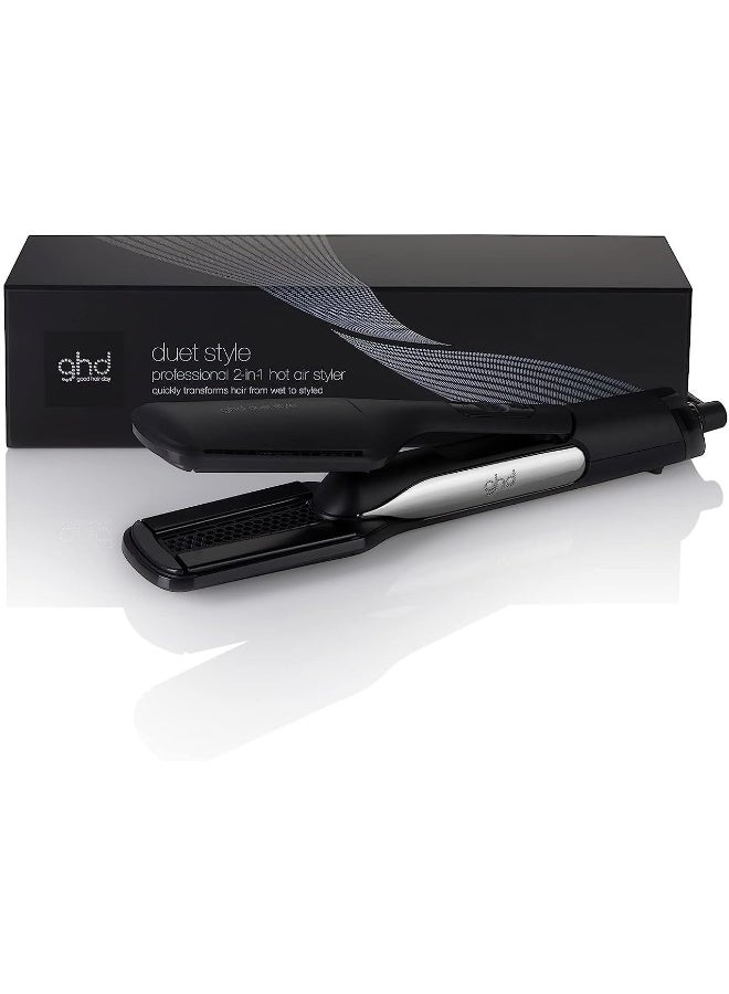 ghd Renewed - GHD Duet Style Black Straightener â€“ 2-in-1 Hair Styling Tool for Smoothing & Styling - Image 2
