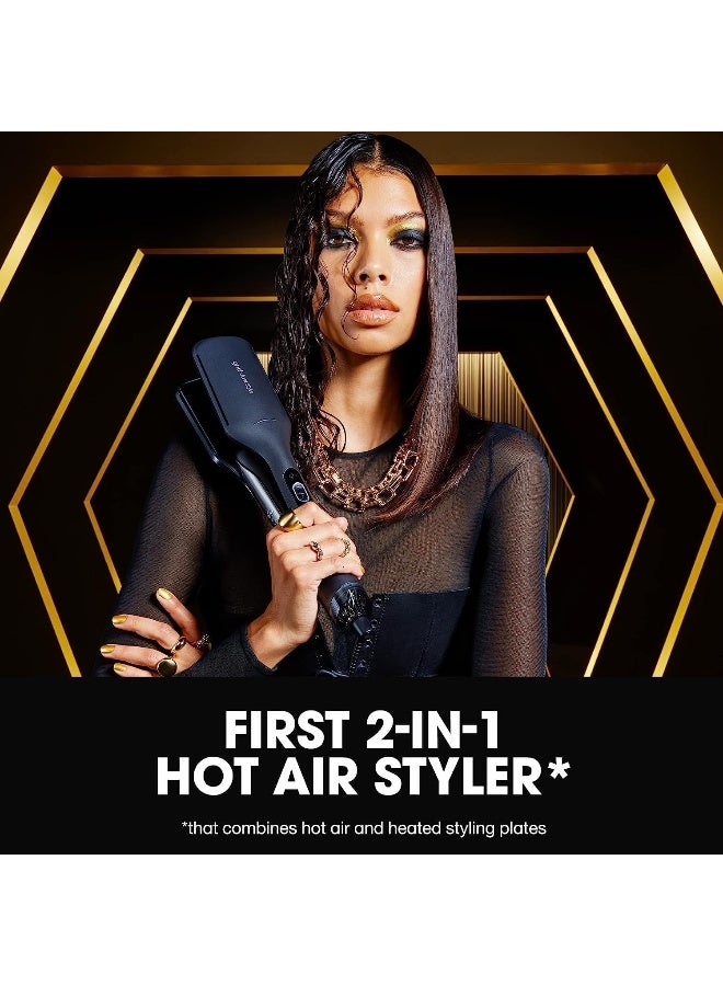 ghd Renewed - GHD Duet Style Black Straightener â€“ 2-in-1 Hair Styling Tool for Smoothing & Styling - Image 5
