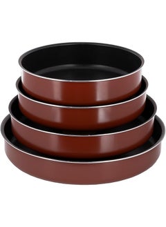 Vetro 4 Pieces Non Stick Round Baking Pan Set 28 30 34 38 Cm Wine Red 9705 4 4S - pzsku/Z30ECEB8B49FA08EE729CZ/45/_/1718350043/cc7c0e42-a371-436e-ac3a-a50e1af7b709