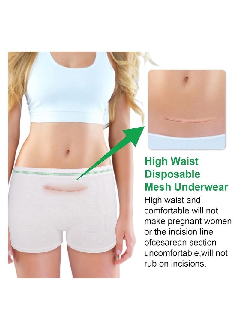 KASTWAVE - Disposable Maternity Postpartum Panties, High Waist Breathable Mesh Panties C Section, Maternity Underwear Postpartum Hospital Recovery Maternity Briefs for Women, 8 Pcs - XL Size - Image 1
