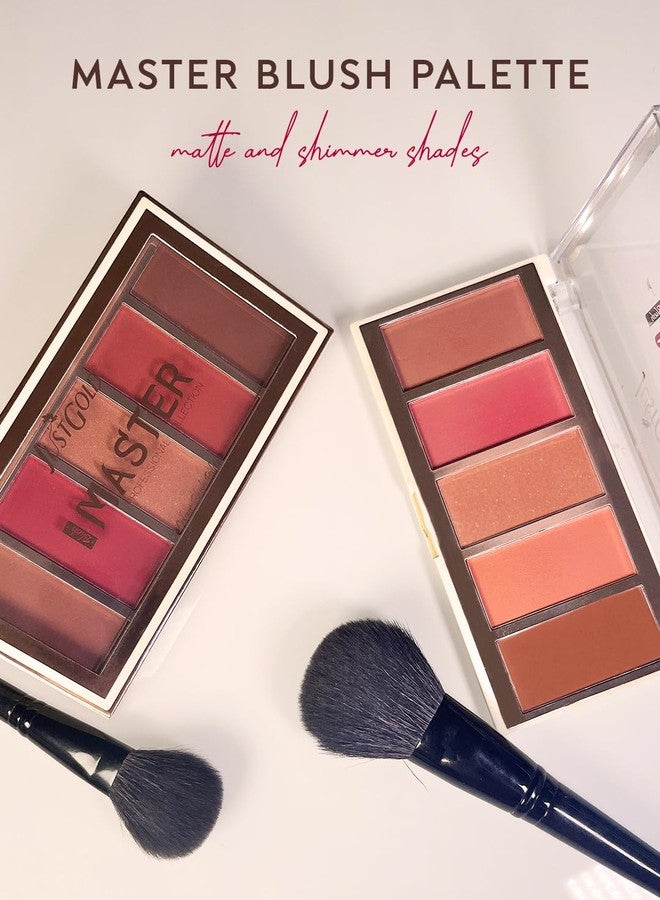 JUST GOLD Justgold Master Blush Palette Highly Pigmented With 5 Shades Easy to Blend, Long Lasting, Non Oily and Non Sticky Formula - Image 5