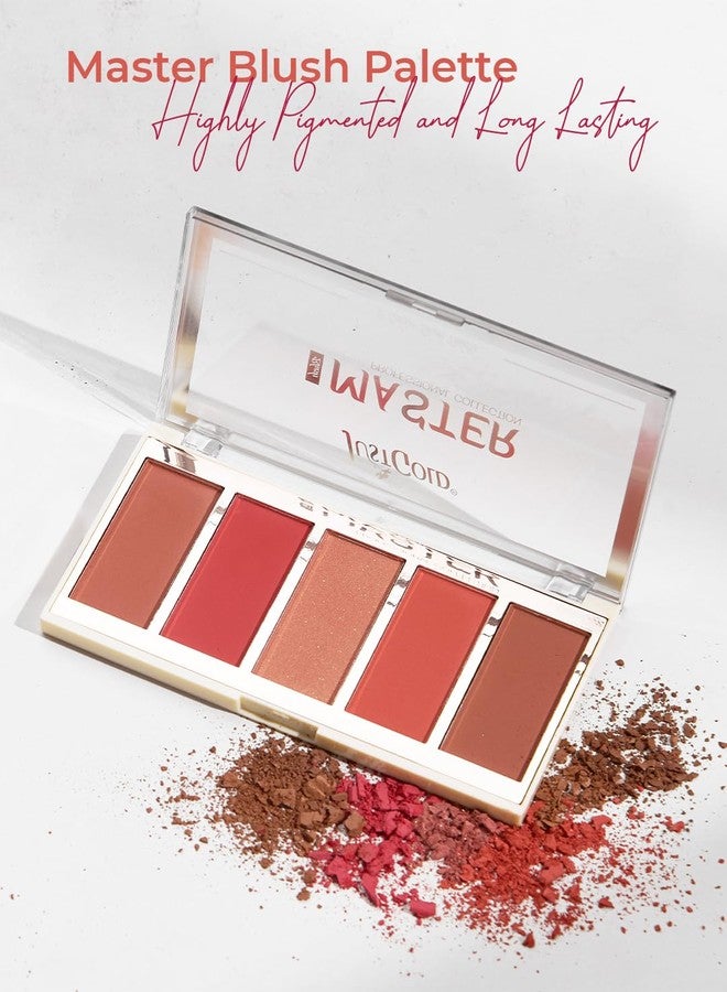 JUST GOLD Justgold Master Blush Palette Highly Pigmented With 5 Shades Easy to Blend, Long Lasting, Non Oily and Non Sticky Formula - Image 3