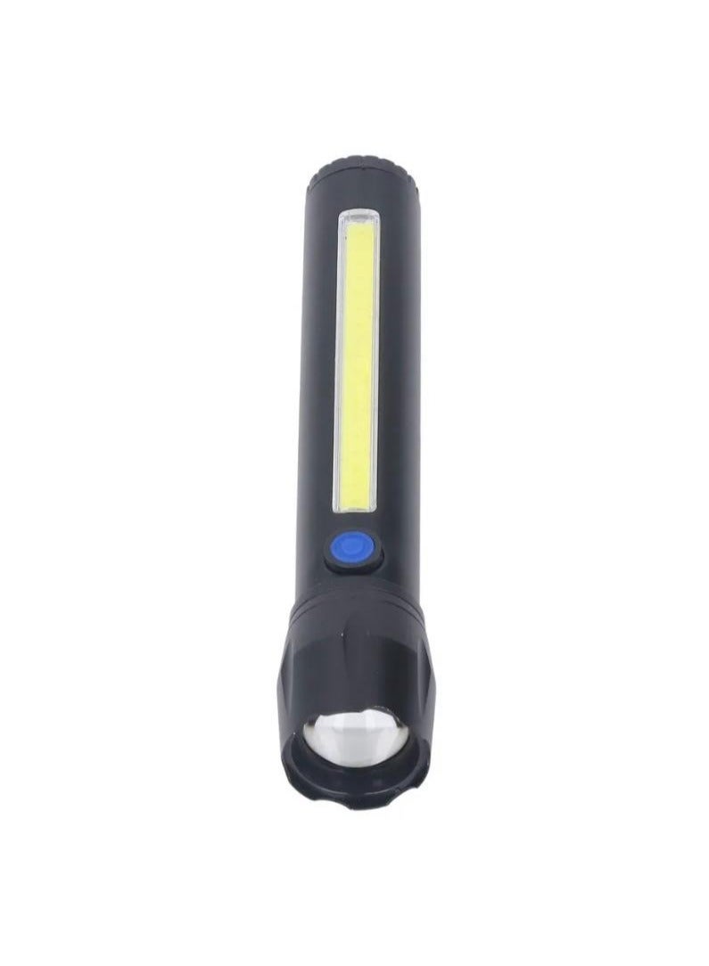 Rechargeable LED Flashlight with Side Light, Super Bright Battery Powered Flashlight - Image 2