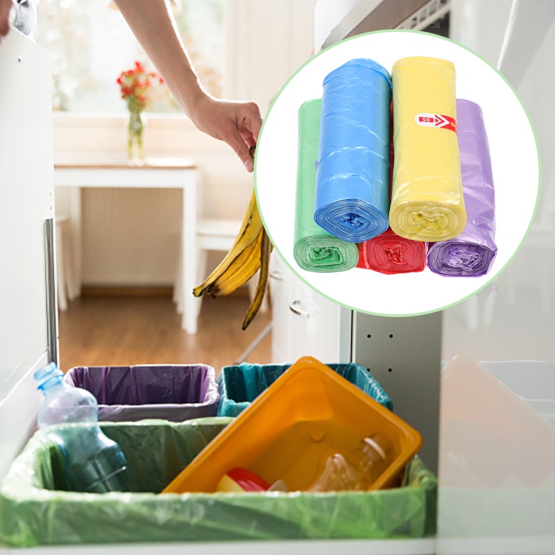 🏠 أكياس نفايات منزلية متينة من مادة بولي إيثيلين مناسبة لمختلف الغرف - Image 1