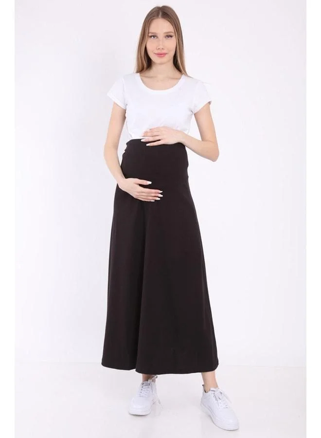 LuvmaBelly Myra9030 Adjustable Waist Maternity Skirt - Black.