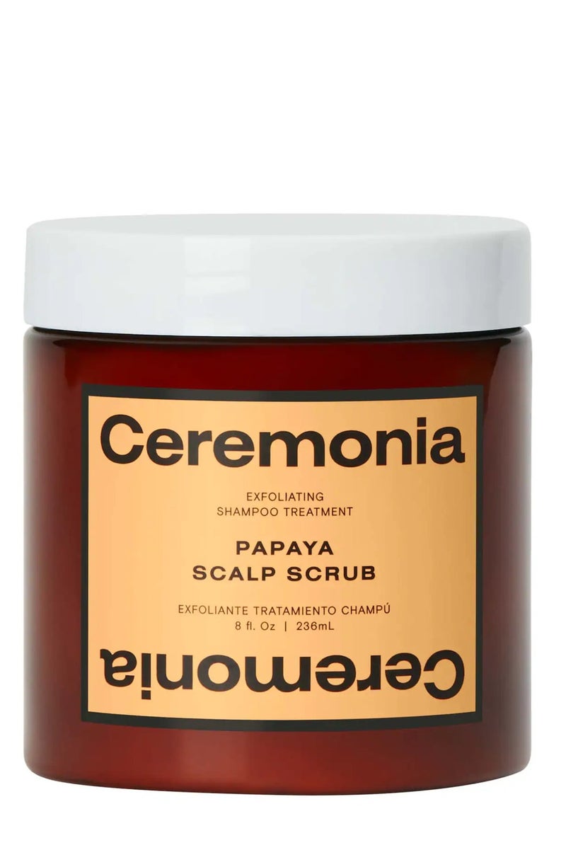 Ceremonia Papaya Scalp Scrub Shampoo, 236ml - Image 1