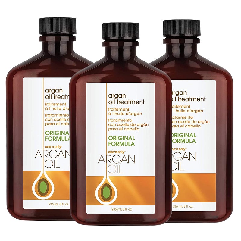 One n Only Argan Oil Hair Treatment Helps Smooth and Strengthen Damaged Hair Eliminates Frizz Creates Brilliant Shines NonGreasy Formula 8 Fl Oz 3 Pack