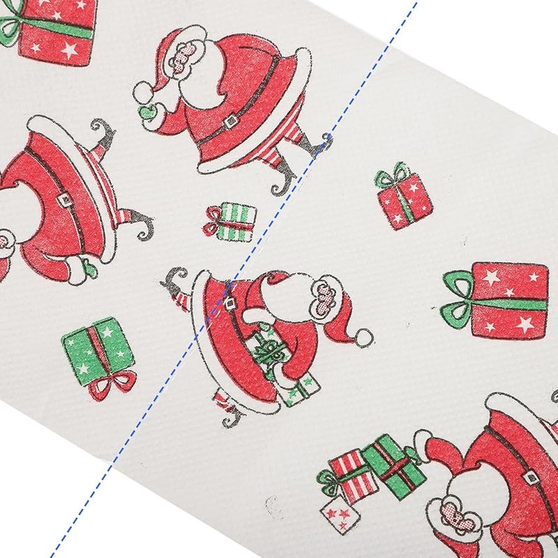 Tehaux 4 Rolls Christmas Toilet Paper Thick Printed Holiday Bathroom Decor - Image 4