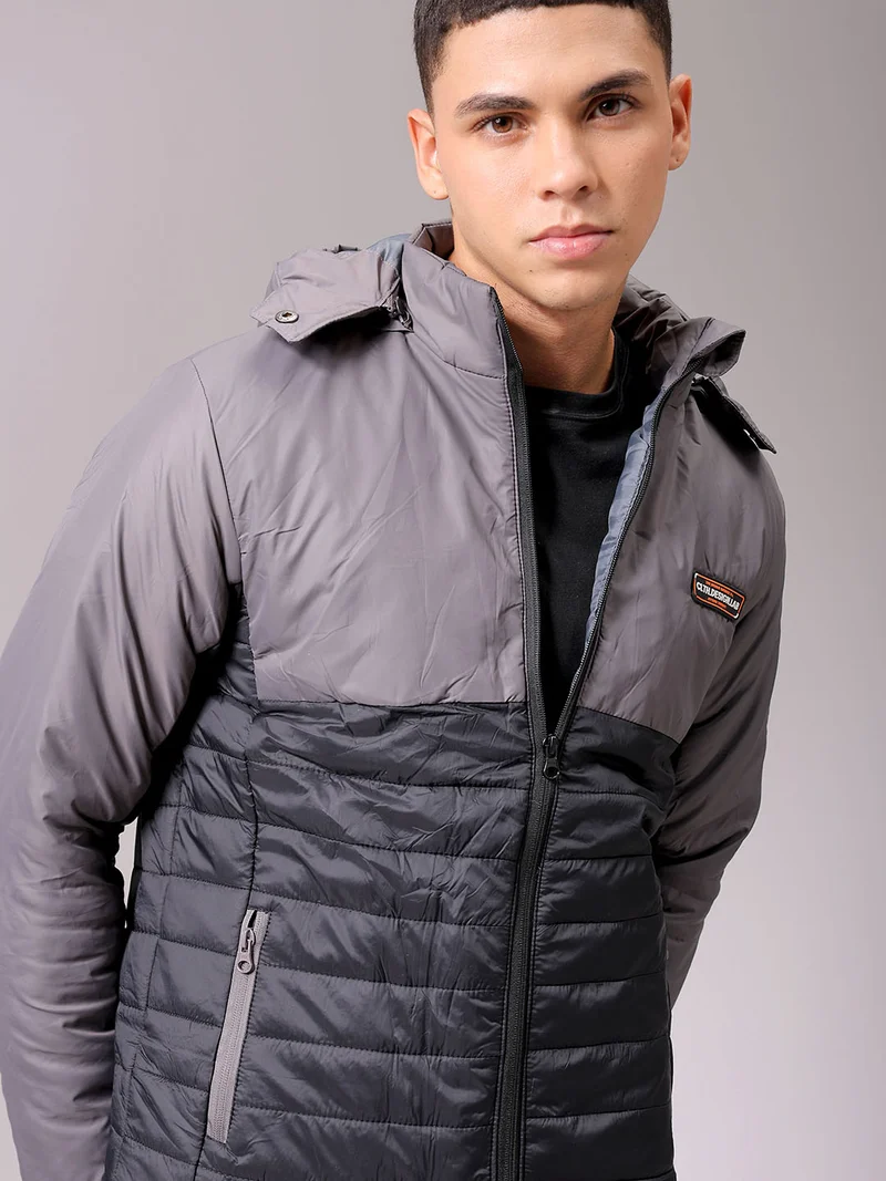 The Indian Garage Co Men Slim Fit Mix & Match Puffer Jackets