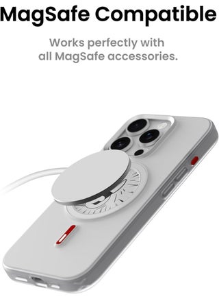 iPhone 17 Pro Magnetic NFC E-Ink Display Case – MagSafe Compatible Customizable Screen Cover with Wireless Charging Support – Unique Smart Back Cover | Oeli Xtrem - Orange - view 3