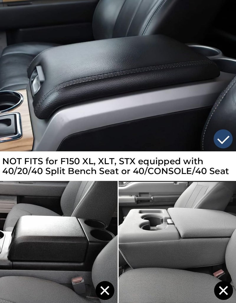ISSYAUTO Leather Center Console Cover for F150 - Image 2