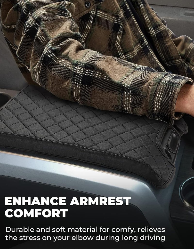 ISSYAUTO Leather Center Console Cover for F150 - Image 3
