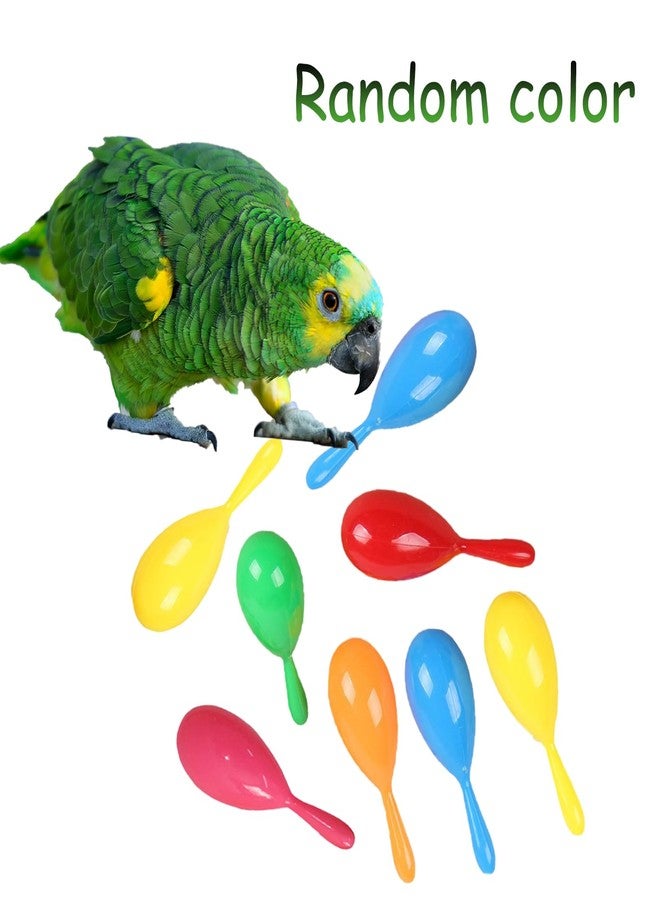 TTFdacai 6 Pcs Parrot Rattle Shaker Musical Sound Toy Funny Bell Toys Mini Sand Hammer Bird Parrot Toys for Chicken Bird Parrot Parakeet Cockatiel Budgies Love Birds (Random Color) - Image 3