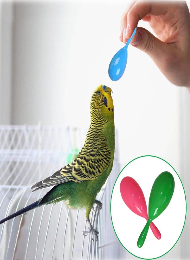 TTFdacai 6 Pcs Parrot Rattle Shaker Musical Sound Toy Funny Bell Toys Mini Sand Hammer Bird Parrot Toys for Chicken Bird Parrot Parakeet Cockatiel Budgies Love Birds (Random Color) - Image 4