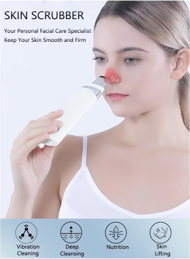 K.SKIN Skin Scrubber,Ultrasonic EMS Ion Exfoliating Device Face Cleanser and Blackhead Remover Pores Cleaning Wrinkle Remover Comedone Extractor Skin Care - Image 2