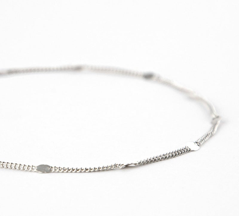 Minza “Luna Disc” Women’s Anklet, 925 Sterling Silver Sequin Chain Anklet, Adjustable Minimalist Anklet for Women, Jewelry for Casual & Special Occasion. - Image 4