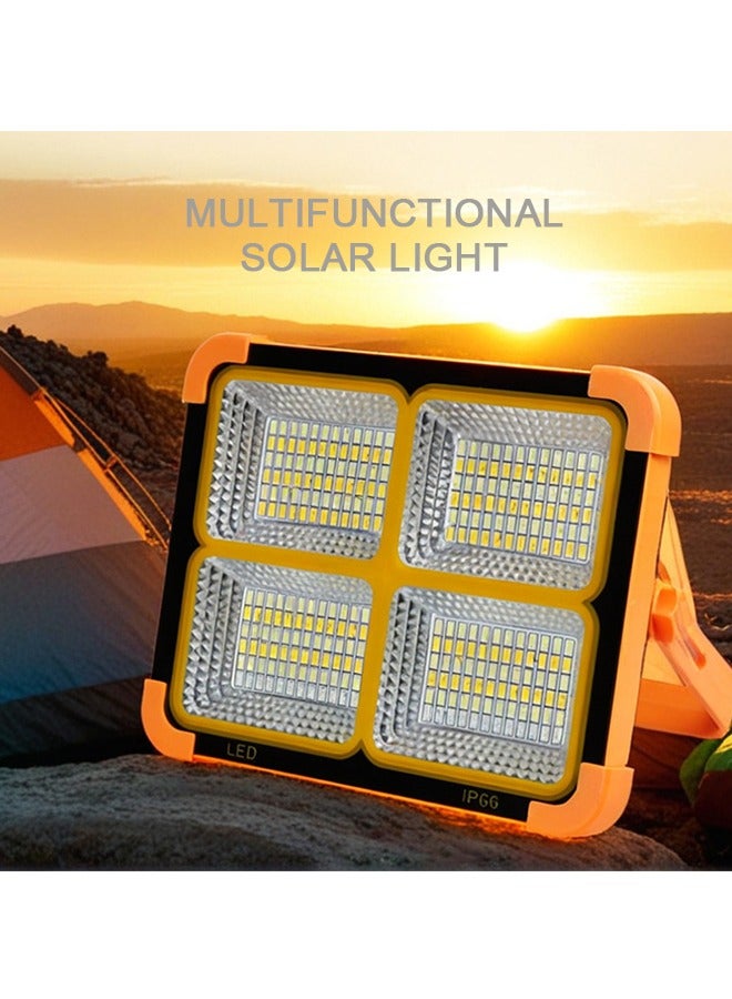 Solar Emergency Lighting, Three-Color Automatic Charging, Outdoor Waterproof Camping Lights, Portable Household Mobile Solar Lights - Image 1