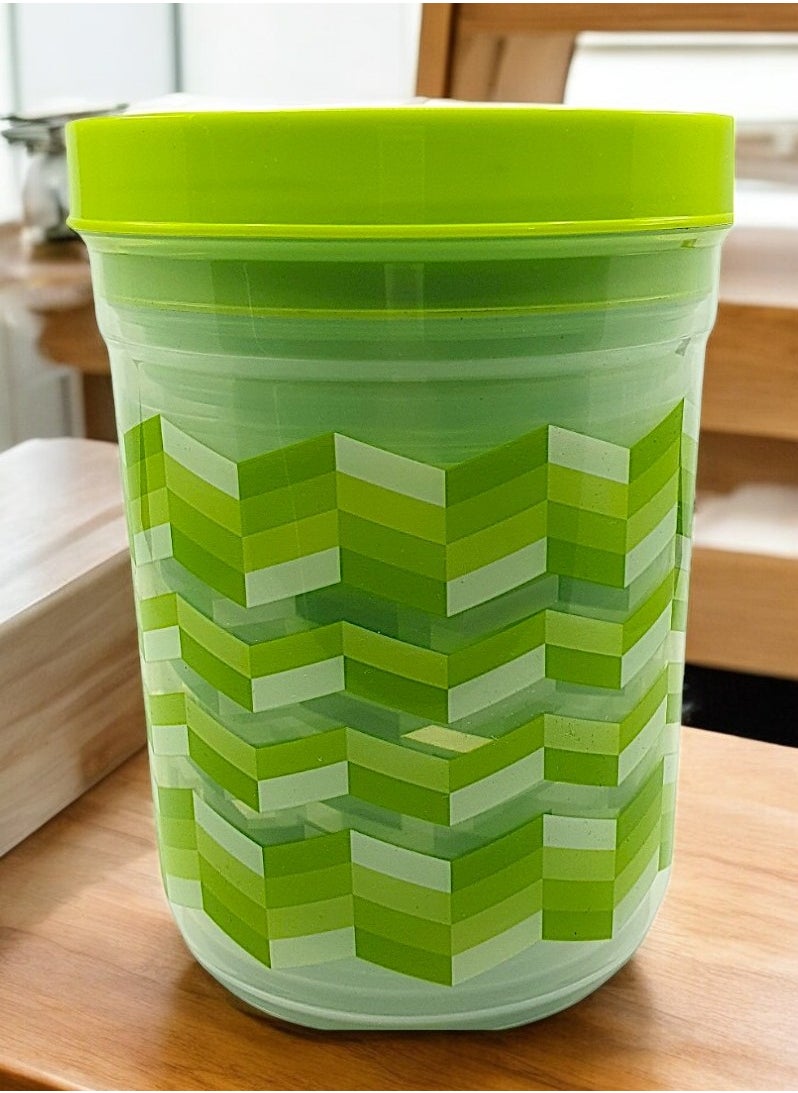 JAYPEE - Silo Plastic Container Set of 4 pieces-500ml, 1000ml, 1500ml and 2000 ml-Green - Image 1