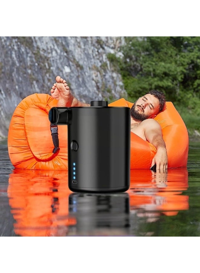 KOWVOWZ Electric Air Pump Inflatables Portable Air Bed Pump Rechargeable Air Mattress Pump 4000 mAh Inflatable Mattress Inflator with 3 Nozzles for Mattress Camping Pool Inflatable - Image 5