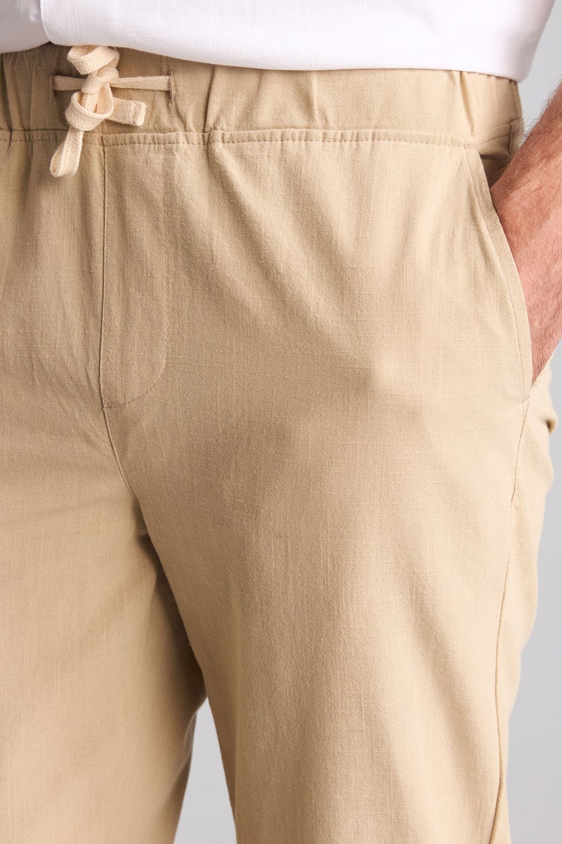 DeFacto Beige Man Regular Fit Trousers Casual - Image 5