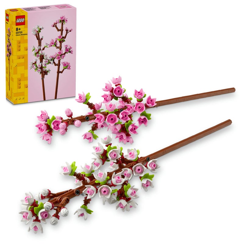 LEGO Botanicals Cherry Blossoms, Faux Flowers Set 40725 (Age 8+, 430 Pieces) - Image 1