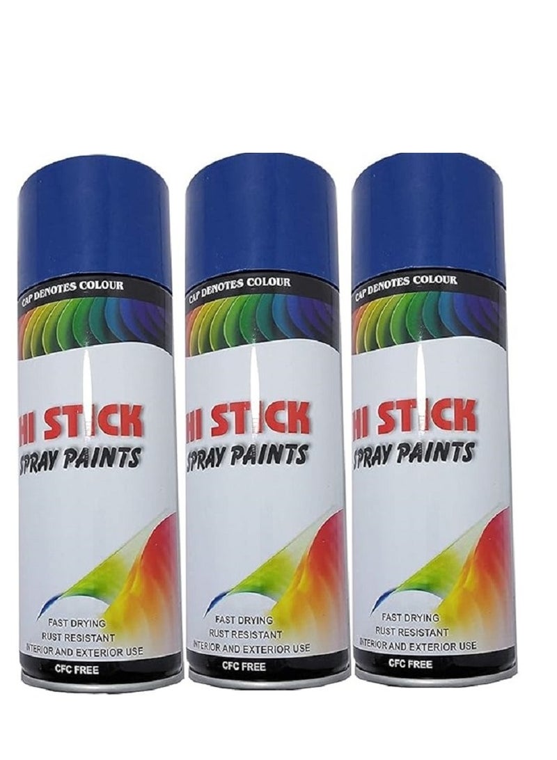 HI STICK Blue Spray Paint 3Pcs