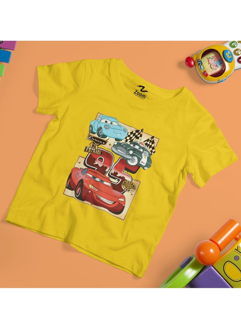 ZOOM MCQUEEN CARS DESIGN FOR KIDS - T-SHIRT 