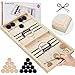 HELLO PAPAYA Fast Sling Puck Game Test Your Speed and Accuracy with This FastPaced Wooden Air Hockey Desktop Battle Board Game Guaranteed Fun Gifts for Family Night or Friends Party - Image 3