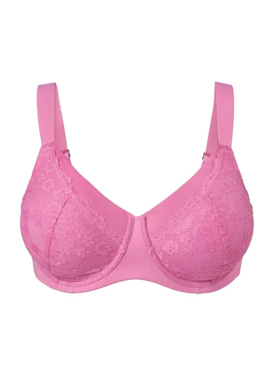 Women Non Padded Underwired Lace Bra, Pink - pzsku/Z30EE7FDF0D488D0B14AAZ/45/_/1740492643/24b41490-96ae-4b22-ab69-99b3b086165b