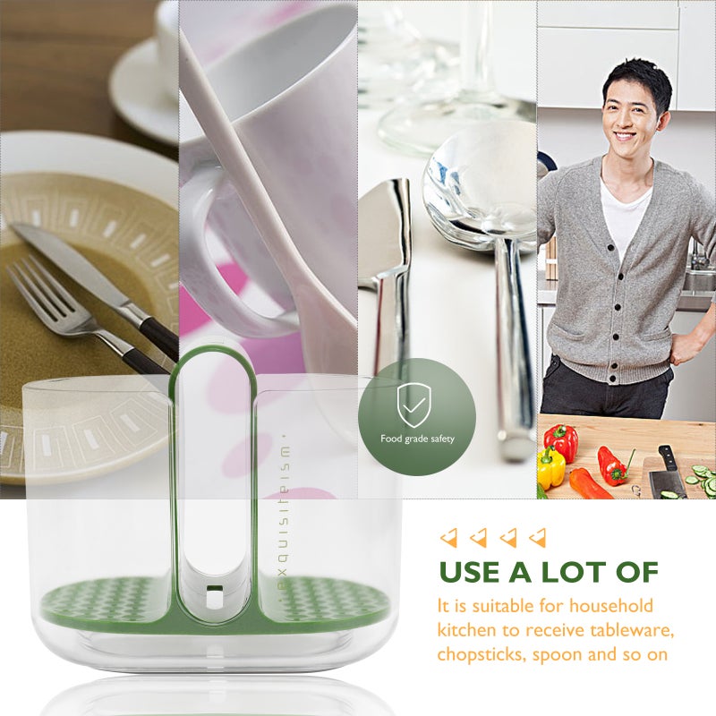 Tableware Storage Box, Kitchen Organizer for Cutlery and Utensils, Compact Design - Image 5