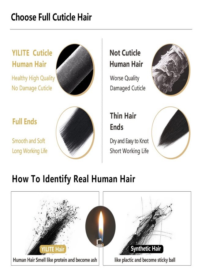 YILITE Tape in Hair Extensions 24 inches 20pcs 50g Silky Straight Tape in Human Hair Extensions Off Black Color Real Human Hair - Image 5