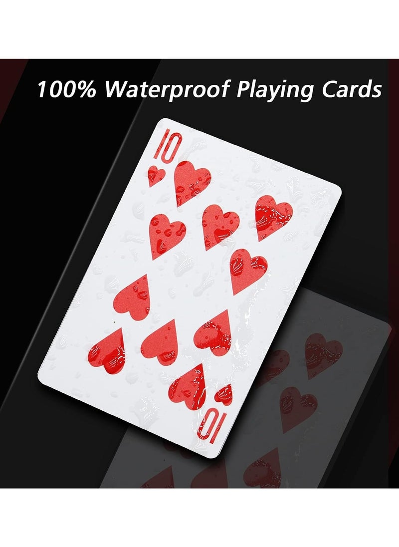 Casa Bella The Brand - Poker Size Plastic Playing Cards Twin Pack – 2 Decks (108 Cards) | Waterproof & Durable Standard Index Casino-Grade Decks for Card Games & Poker Nights - Image 1