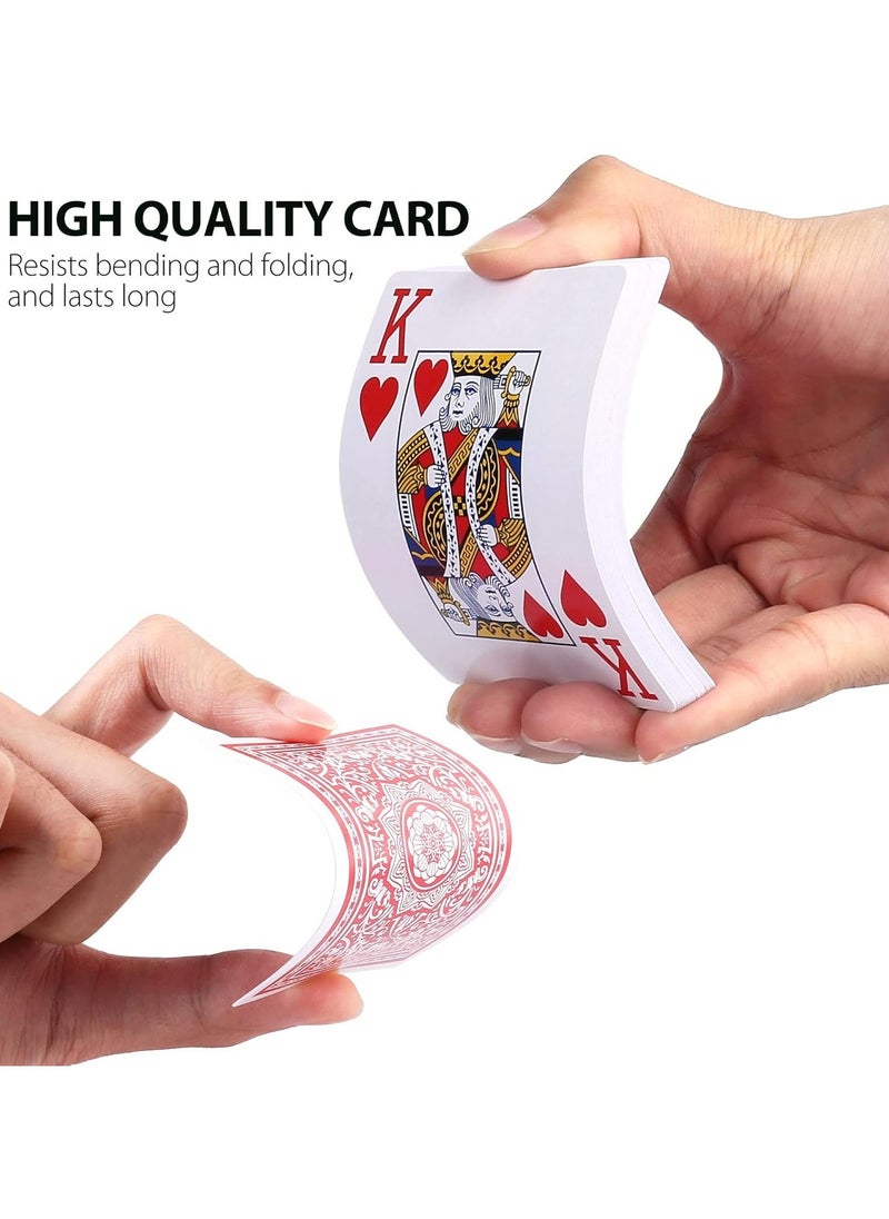 Casa Bella The Brand - Poker Size Plastic Playing Cards Twin Pack – 2 Decks (108 Cards) | Waterproof & Durable Standard Index Casino-Grade Decks for Card Games & Poker Nights - Image 1