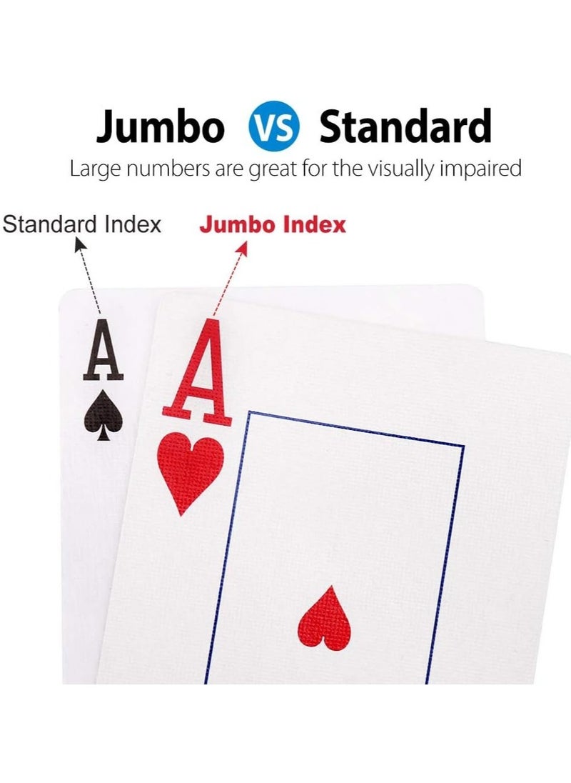 Casa Bella The Brand - Poker Size Plastic Playing Cards Twin Pack – 2 Decks (108 Cards) | Waterproof & Durable Standard Index Casino-Grade Decks for Card Games & Poker Nights - Image 1