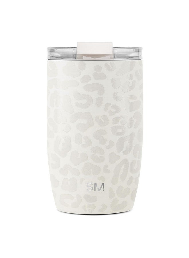 Simple Modern Travel Coffee Mug Tumbler with Flip Lid | Reusable Insulated Stainless Steel Cold Brew Iced Coffee Cup Thermos | Gifts for Women Men Him Her | Voyager Collection | 12oz | Cream Leopard - Image 2