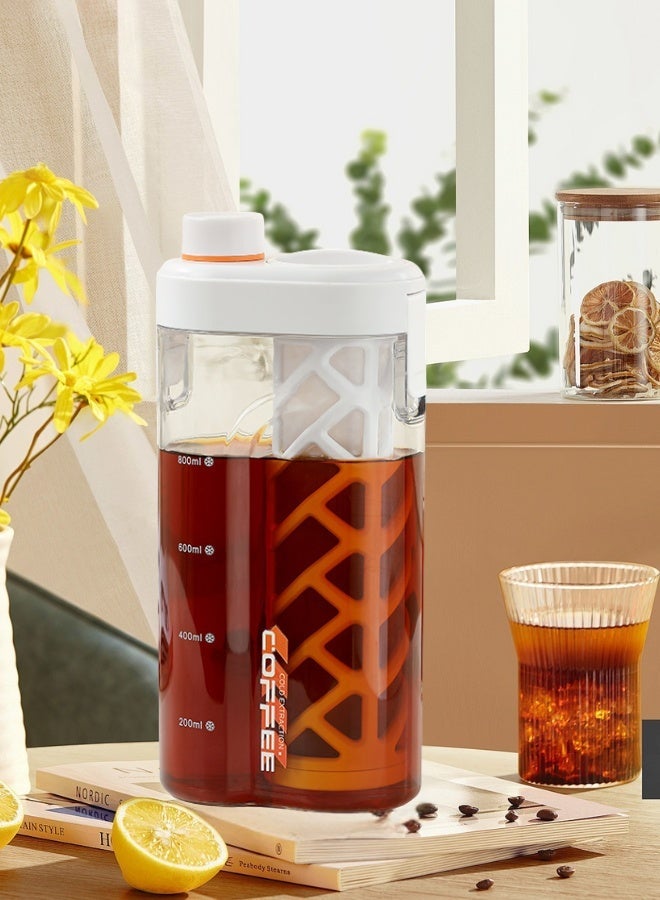 Cold Brew Coffee Maker with Removable Filter - 800ml BPA Free Pitcher for Iced Coffee & Tea, Refrigerator Safe Jug - Image 2