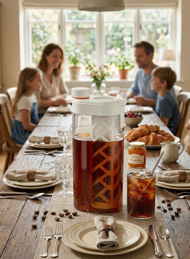Cold Brew Coffee Maker with Removable Filter - 800ml BPA Free Pitcher for Iced Coffee & Tea, Refrigerator Safe Jug - Image 2