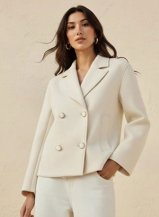 Splash FAV Regular Fit Blazer with Lapel Collar