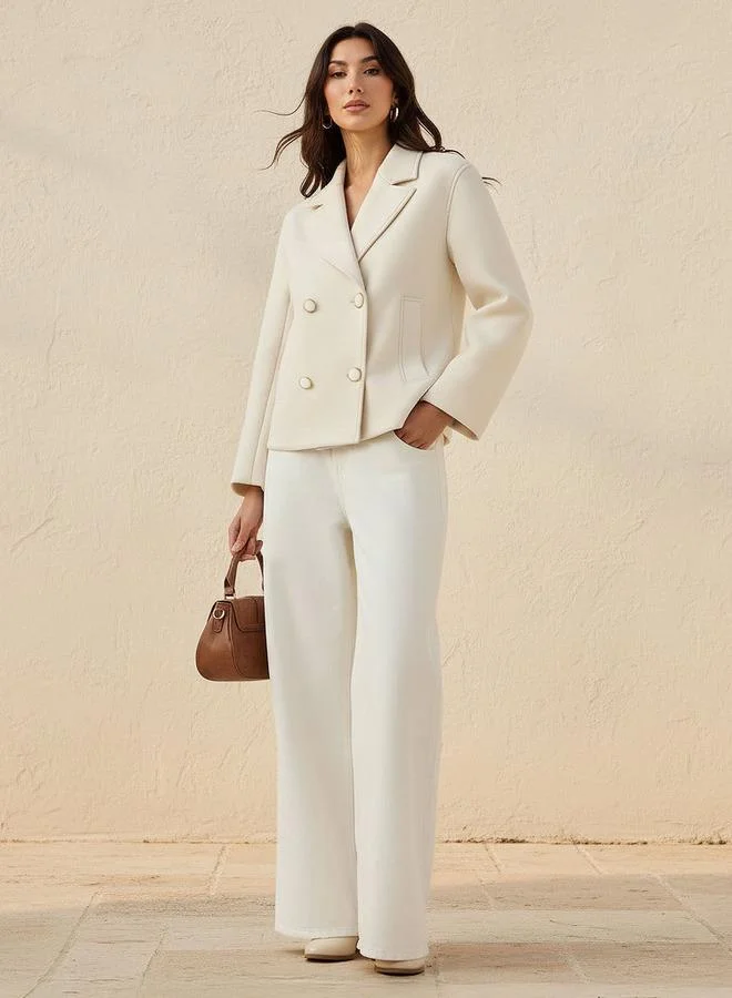 Splash FAV Regular Fit Blazer with Lapel Collar