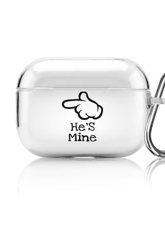 Stylizedd Classic Clear printed Case for Apple AirPods Pro 2nd Generation Thin Transparent Cover [Designed for Apple AirPods Pro 2nd Generation] - He's mine  - Image 1